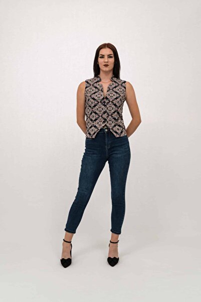 Gorgeaux Naomi Divers Print Vest - 3XL(46)