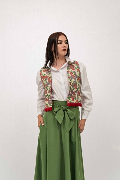 Gorgeaux Maria Floral Print Vest - XL(42)