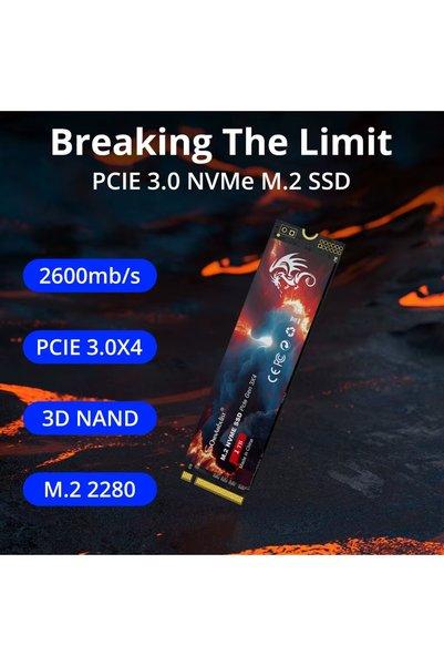 Somnambulist محرك أقراص الحالة الصلبة الداخلي SSD M2 NVME سعة 512 جيجابايت و256 جيجابايت