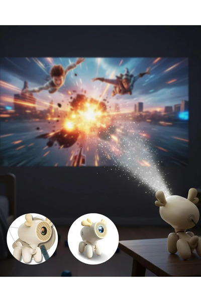 Twin Store Rotating head smart projection with hdmi, usb, and tf card input