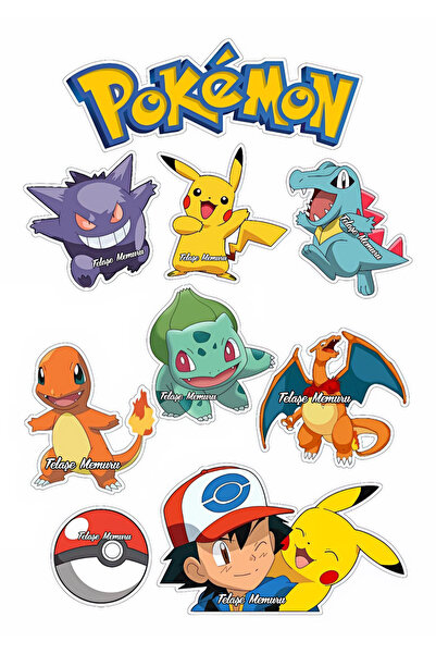 telaşe memuru Pokemon Pasta Süsü - Yenilebilir Pasta Resmi ve Baskısı - Yenil...