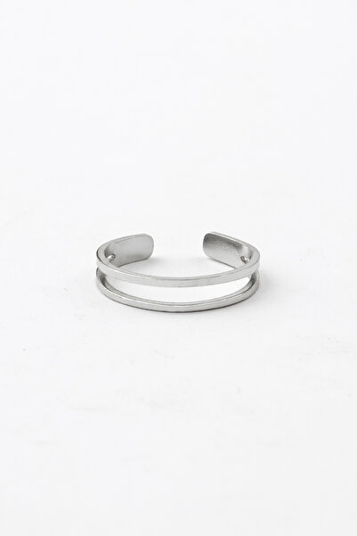Sortie Aksesuar Double Arm Narrow Bar Figured Stainless Steel Adjustable Ring