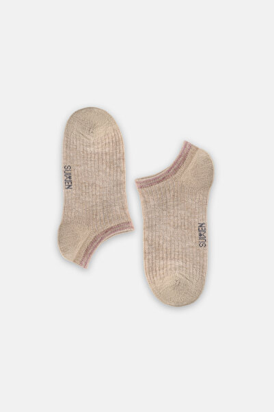 SUWEN Color Stripe Sneaker Socks