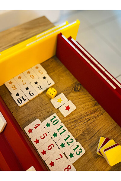 ASRIN Ev Teknolojileri Red-Yellow Double Color Okey Set