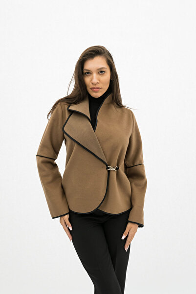 Gorgeaux Alessia Elegant Women's Brown Jacket - XXL(44)