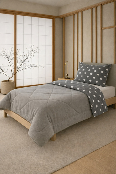 sternen glanz New Velmira Cotton Patterned Double-Sided Wellsoft Single Quilt...