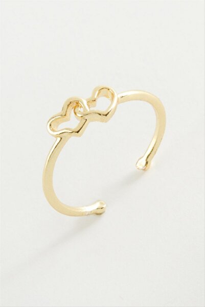 ZERO LAND خاتم معدني على شكل قلب من STOROZAL - (01049) لون فضي