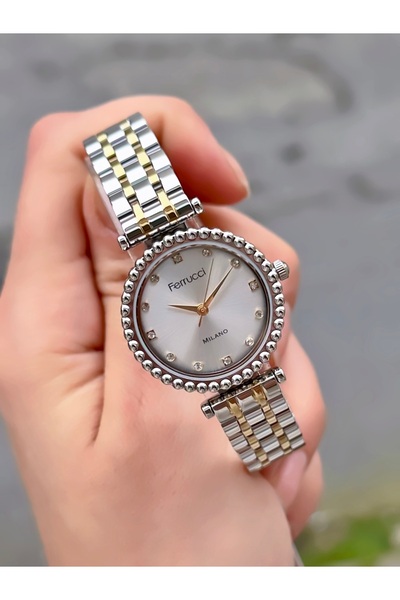 Ferrucci Women's Wristwatch New Model Steel Band Small Case Waterproof 2-Year...