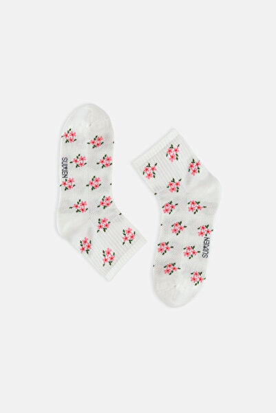 SUWEN Blossom Midi Soket Çorap
