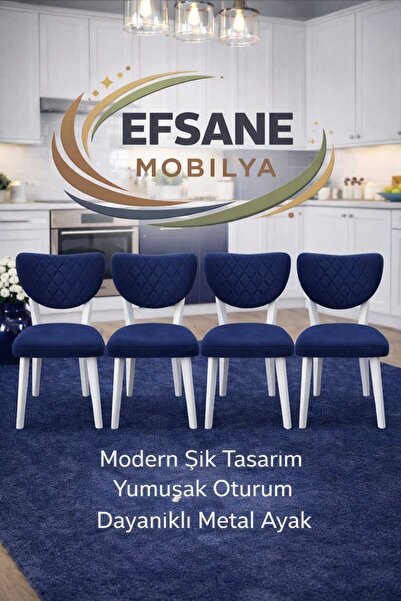 Efsane i.E.G ELMA SANDALYE 4 ADET MUTFAK YEMEK ODASI SALON BALKON BAHÇE OTEL ...