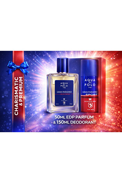 Aqua Di Polo 1987 Gran Paradiso Full Set – EDP Parfüm (50 ml) & Deodorant (15...