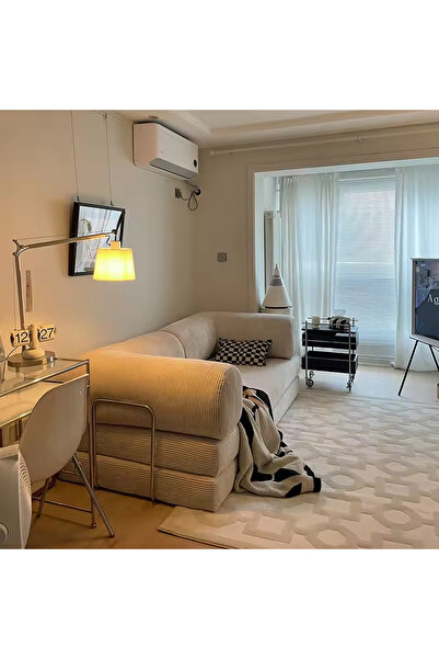 puffiber Fitilli Kadife Kumaş Dönüştürülebilir Kanepe Yatak,Konforlu Yer Yata...