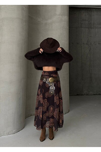 khar Multi-Colored Maxi Gathered/Draped Detailed Boho/Boho Chic Printed Tulle...