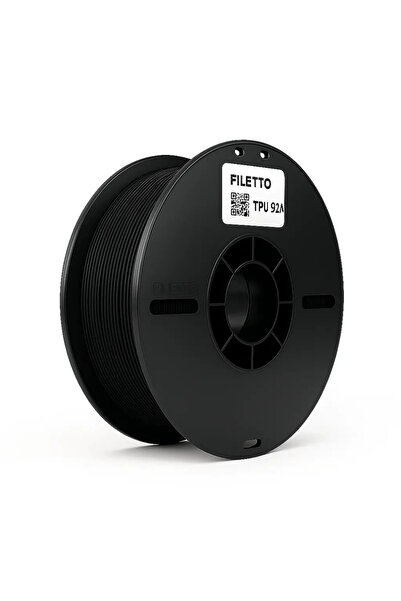 FİLETTO TPU 95A (Flex) Filament 1.75 mm - 800 gr - Siyah