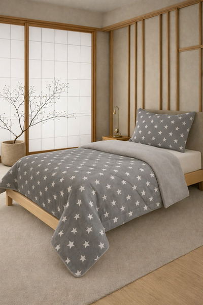 sternen glanz New Velmira Cotton Patterned Double-Sided Wellsoft Single Quilt...