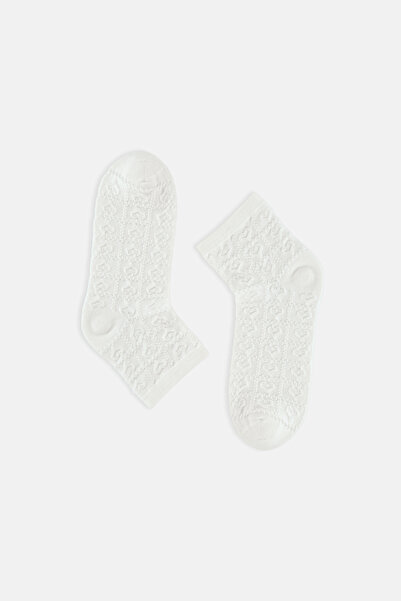 SUWEN Heart Midi Soket Çorap