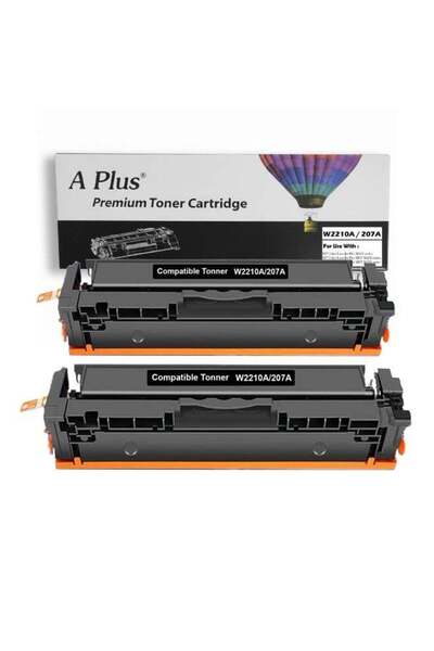 APLUS 207A W2210A Compatible 2 Pieces Black Toner Cartridge for HP Color Lase...