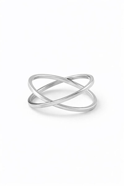 Sortie Aksesuar Stainless Steel Adjustable Ring with Orbit Double Cross Bar F...