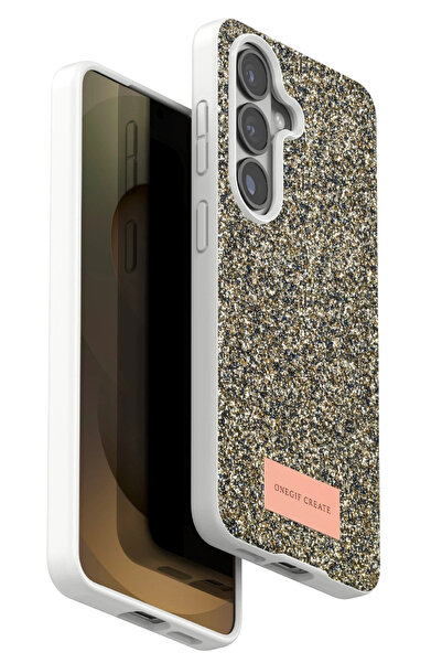 ONEGIF غطاء سيملي لامع لهاتف سامسونج جالاكسي إس 26 بلس (02447) - ذهبي