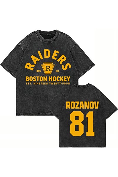 Vordevia Heated Rivalry Printed Washable Oversize T-Shirt Unisex Vintage Comf...