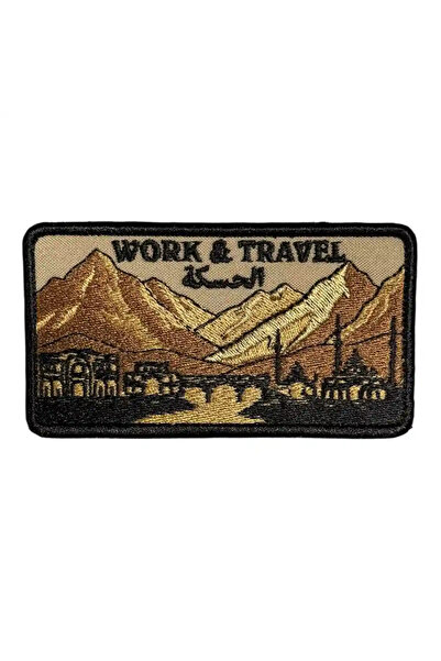 Ex Patch Work And Travel Haseke Nakış Patch Peç - 9x5 cm