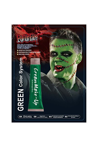 OEM Πράσινο μακιγιάζ για το Halloween για πρόσωπο και σώμα - 25 γρ.