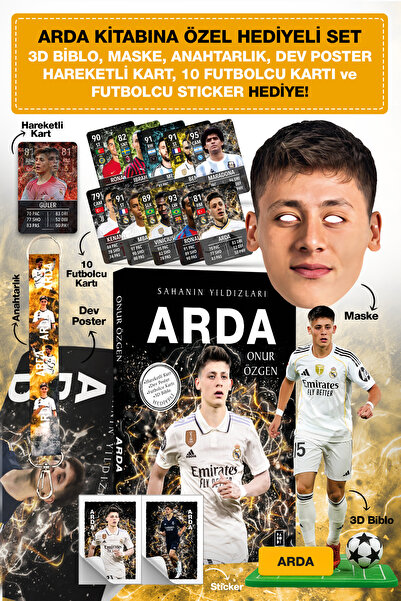 Parodi Yayınları Arda Futbol Kitabı Hediyeli Set - 3D Biblo, Maske, Anahtarlı...