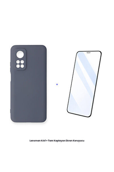 cepmoda حافظة Mi 10T + مجموعة واقي شاشة مضاد للكهرباء الساكنة تغطي الشاشة بال...