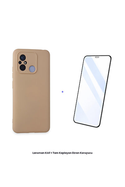 cepmoda حافظة Redmi 12C + مجموعة واقي شاشة مضاد للكهرباء الساكنة - بودرة