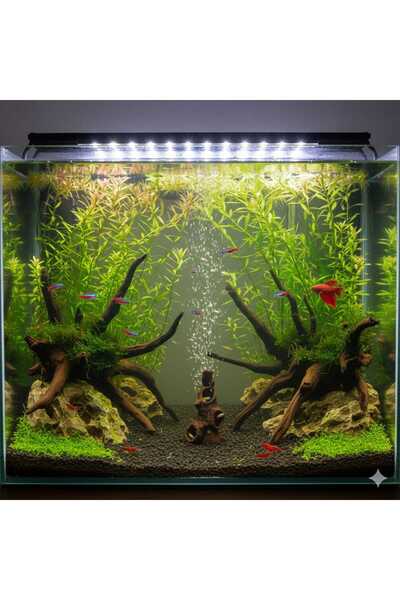 etkrtl -Akvaryum Mağara Dekoru Balık Saklanma Alanı 14x8 cm Kahverengi