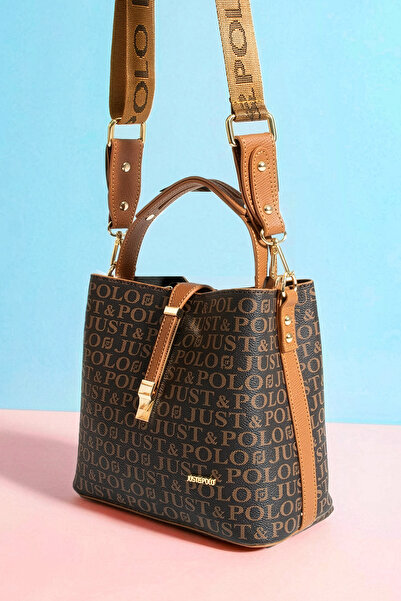 POLO CLUB Women's Lock Detailed 3-Compartment Long Strap Hand & Shoulder Bag ...