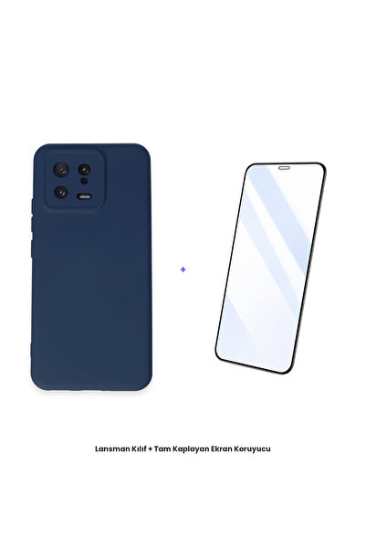 cepmoda حافظة مي 13 + مجموعة واقي شاشة مضاد للكهرباء الساكنة تغطي الشاشة بالك...