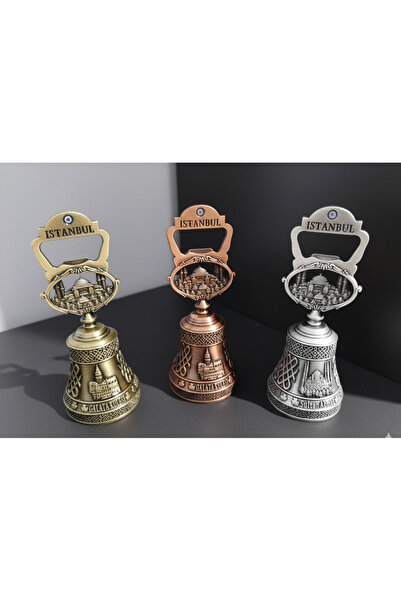 Meya design İstanbul Temalı Dekoratif Metal Çan ve Açacak – Turistik Hediyeli...