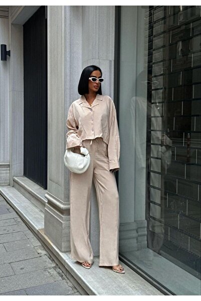 Bliss Women's Slim Fit Modal Fabric Shirt and Pants Bottom-Top Set