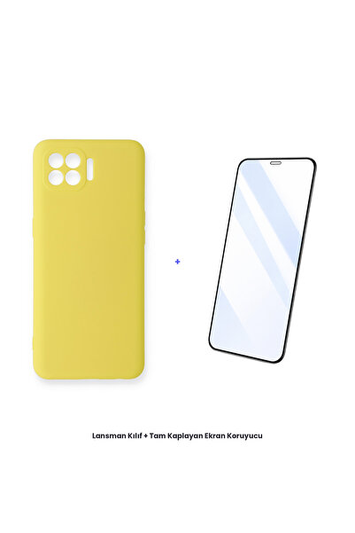 cepmoda حافظة إطلاق هاتف أوبو رينو 4 لايت + مجموعة واقي شاشة مضاد للكهرباء ال...