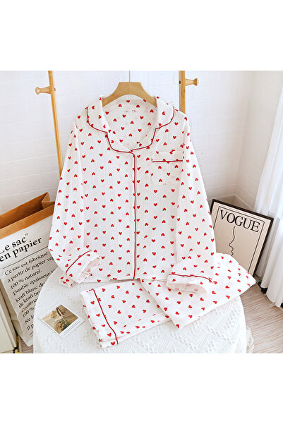 Global ORGANİK PAMUK MÜSLİN KUMAŞ PİJAMA TAKIMI