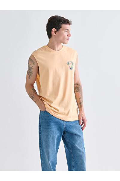 LC Waikiki Özmarka New Season Crew Neck Printed Men's Sleeveless T-Shirt