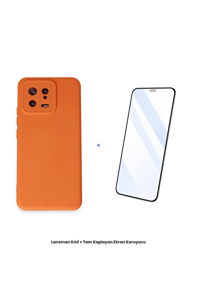 cepmoda Mi 13 Launch Case + Full Coverage Antistatic Screen Protector Set - O...