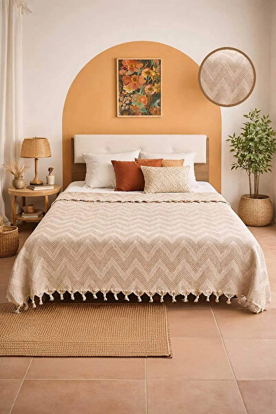 Bikaya Home Bohemian Elite Jacquard Double Cotton Pique |   200X230 cm |   Fr...