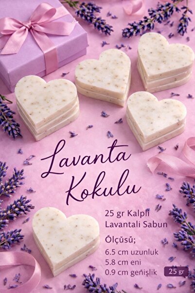 Emtory Home 5 Adet Kalpli Sabun | Hediyelik Sabun | Lavanta Kokulu Hediye Sab...