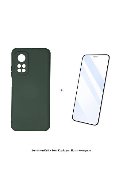 cepmoda حافظة Mi 10T + مجموعة واقي شاشة مضاد للكهرباء الساكنة تغطي الشاشة بال...