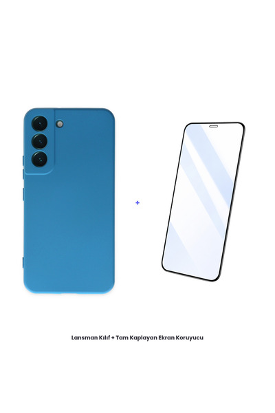 cepmoda حافظة سامسونج جالاكسي إس 22 بلس + مجموعة واقي شاشة مضاد للكهرباء السا...