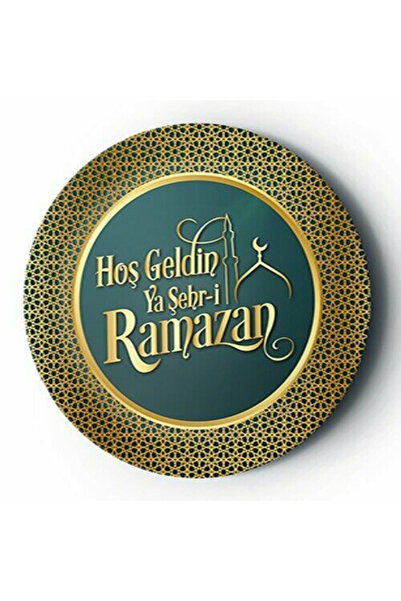 Paparti 16’lı Hoşgeldin Ramazan Yazılı Karton Tabak 22 cm – 1. Sınıf Gıdaya U...