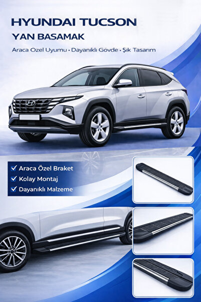 ACK Dizayn HYUNDAİ TUCSON 2022+ ARACA ÖZEL ÜRETİM YAN BASAMAK ALÜMİNYUM A+