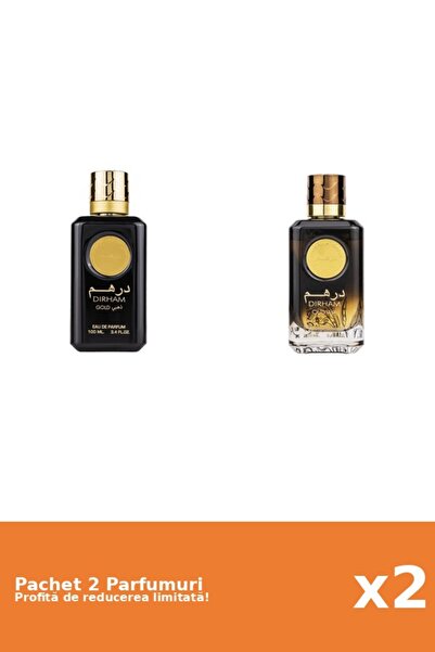 ARD AL ZAAFARAN Set 2 Parfumuri Ard Al Zaafaran: Apa de Parfum Dirham Gold, A...