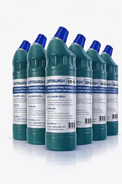 Omniwash SR-6 Ağır Kirler İçin Klozet Pisuvar Temizleme 1000ml 6 Adet