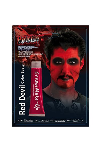 OEM Κόκκινο υγρό χρώμα προσώπου και σώματος για το Halloween - 25g