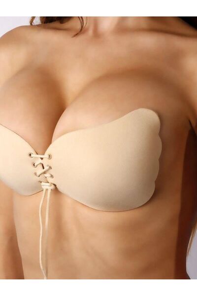 SEBURAM COLLECTION Adhesive Meat Bra Drawstring Meat Bra Evening Dress Invisi...