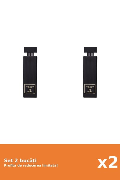 Grandeur Elite Set 2 x Apa de Parfum Instinct Noir, Grandeur Elite, Femei - 1...