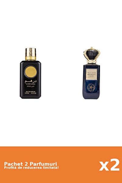 ARD AL ZAAFARAN Set 2 Parfumuri Ard Al Zaafaran: Apa de Parfum Dirham Gold, A...